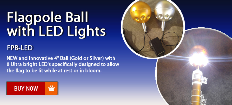 Flagpole Ball LED Light
